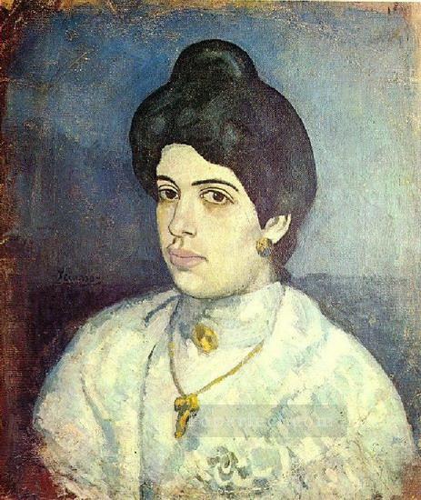 Portrait of Corina Romeu 1902 Pablo Picasso Oil Paintings